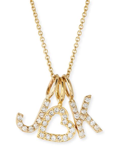 sarah chloe initial necklace